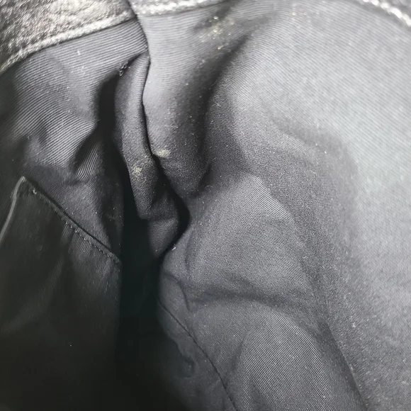 All Saints Vincent Pewter Dark Silver Metallic Top Handle Backpack - Picture 12 of 16